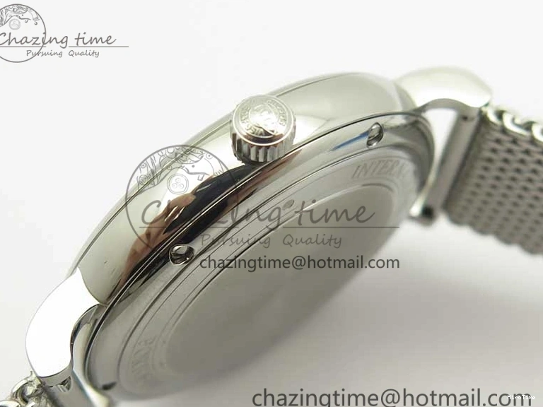 MIROTIME 0520 Portofino Automatic SS MKF 1:1 Best Edition White Dial On SS Mesh Bracelet A2892 V TechFriendly 7205